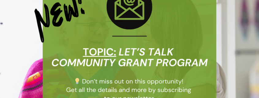 Community Grant Program Newsletter